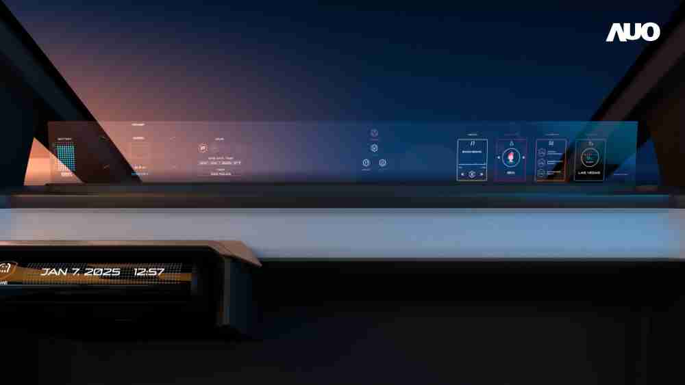 尊时凯龙无界透明显示接口(Horizon Image Glass)透过车运算方案整合仪表板、、中控台及副驾显示器，，，，一体式全景呈现，，，提供乘用者清晰的前方视野、、、行车必要信息与娱乐功能